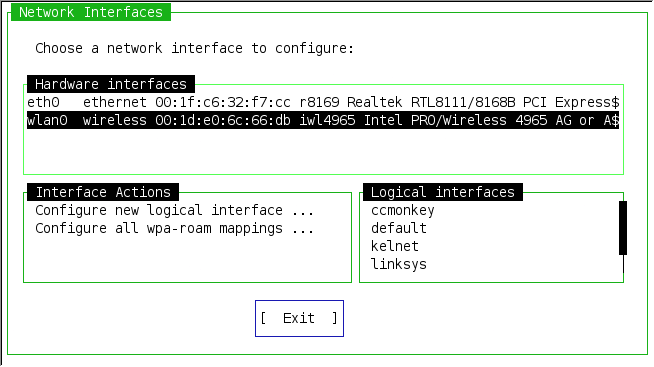 Ceni Netzwerkgeräte Ceni Network Interfaces